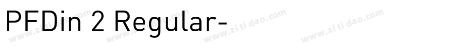 PFDin 2 Regular字体转换